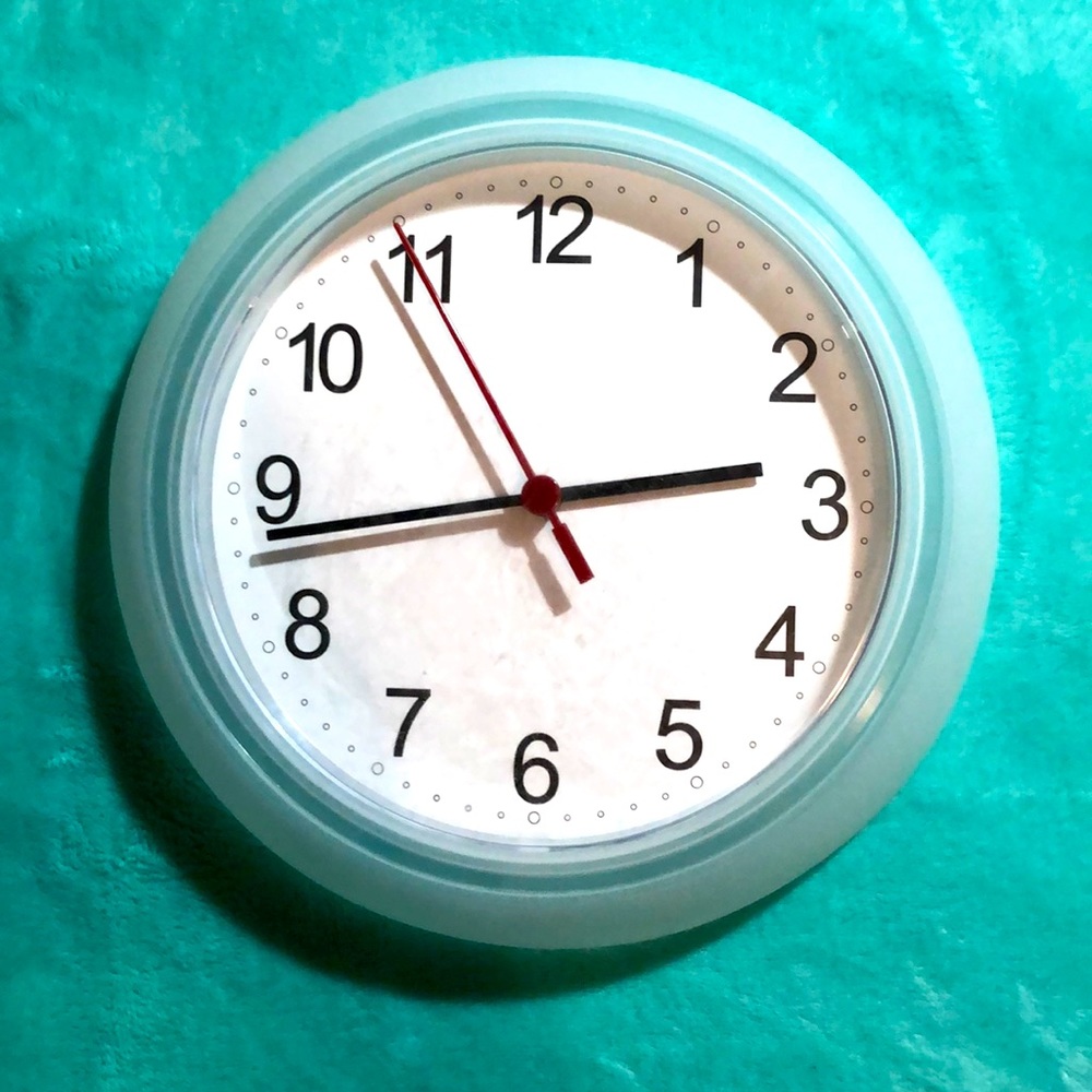 RARE IKEA Translucent frame “RUSCH” WALL CLOCK